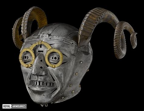 henry viii horned helmet.